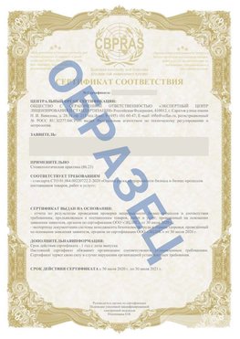 Образец Сертификат СТО 01.064.00220722.2-2020 Хороль Сертификат СТО 01.064.00220722.2-2020 